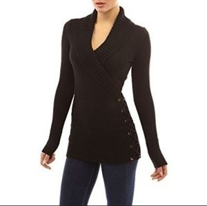 Women's Casual Long Sleeve Wrap V-Neck